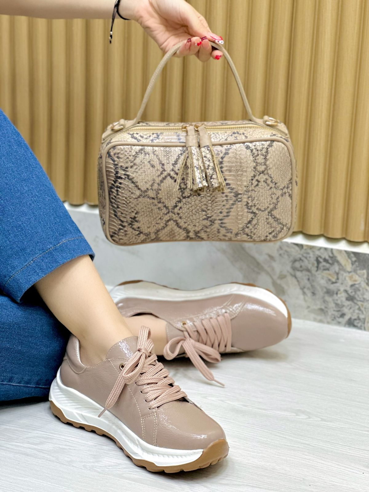 Tenis Monaco Taupe - Imagen 2