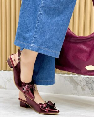 Tacón Milano Vinotinto