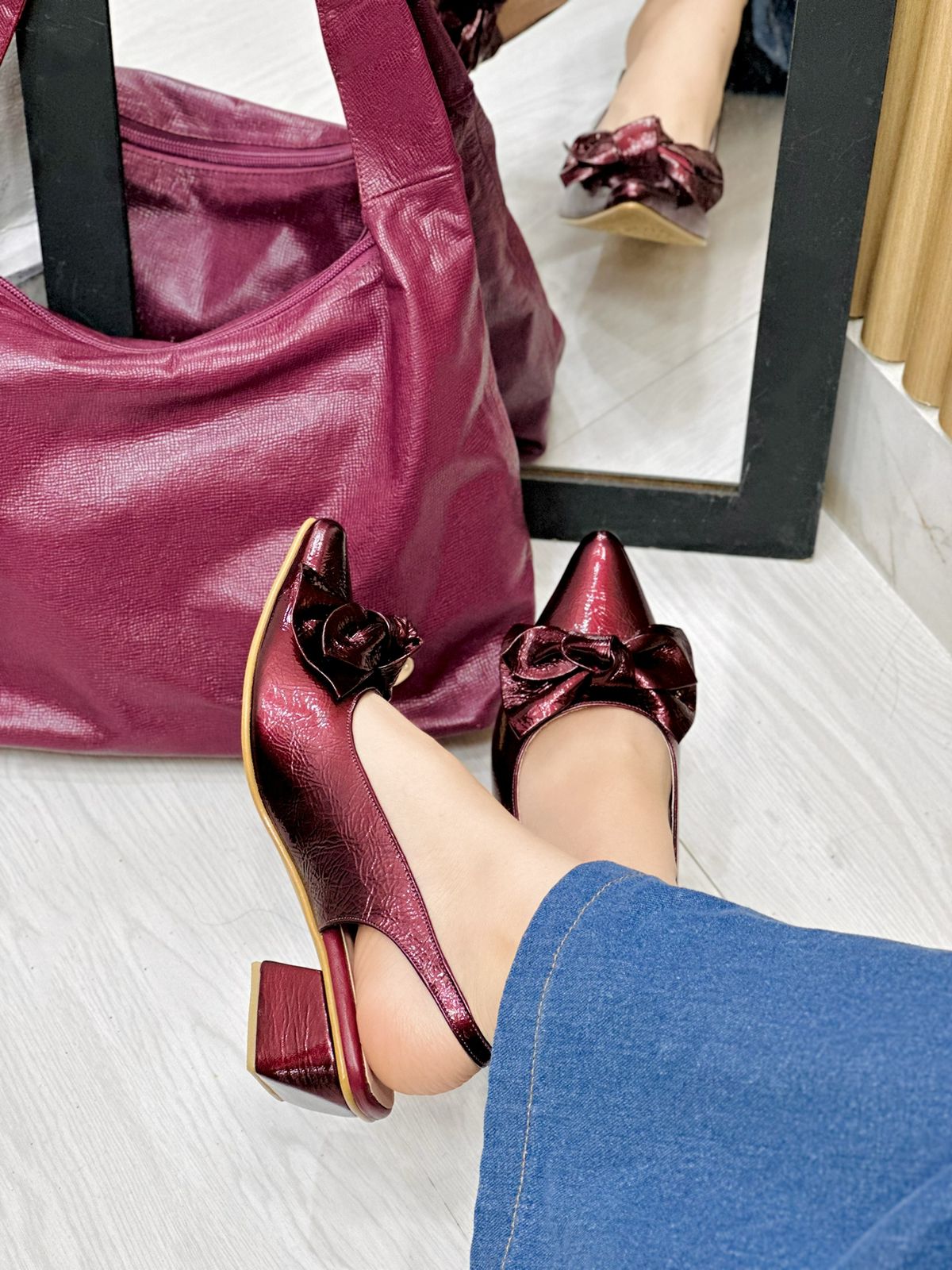 Tacón Milano Vinotinto - Imagen 2