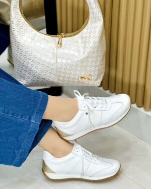 Tenis Nala Blanco x Dorado