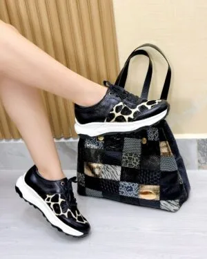Tenis Urban Negro Print