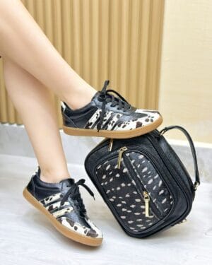Tenis Deya Negro Print