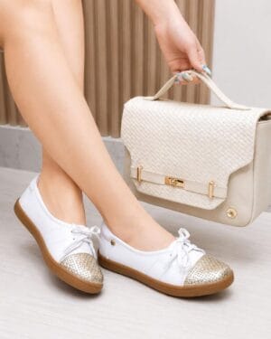 Tenis Janira Blanco x Dorado