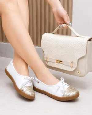 Tenis Janira Blanco x Dorado