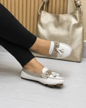 Mocasín Azelia Talco x Dorado