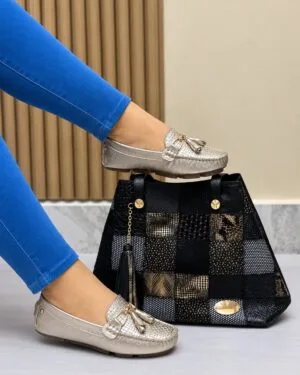 Mocasín Azelia Dorado