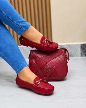 Mocasín Azelia Rojo