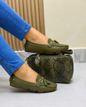 Mocasín Azelia Verde