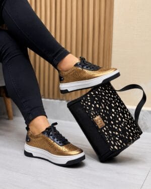 Tenis Anais Bronce x Negro
