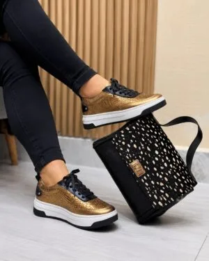 Tenis Anais Bronce x Negro