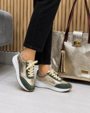 Tenis Lysandra Oro-Verde